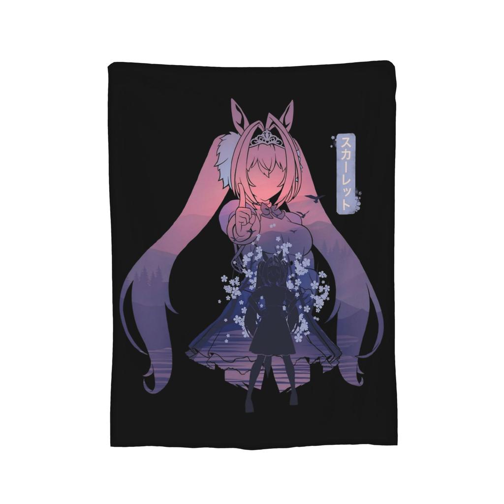 TM Opera O Uma Musume Anime Blankets Flannel Summer Multifunction Super Soft Throw Blankets for Sofa Outdoor Quilt