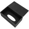 Rectangular Leather Household / Office / Car Cosmetic Tissue Box (Black)