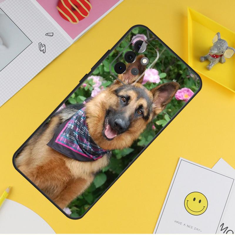 German Shepherd Dog Case For Samsung Galaxy A55 A35 A25 A15 A51 A71 A12 A32 A52 A13 A33 A53 A14 A34 A54 Coque
