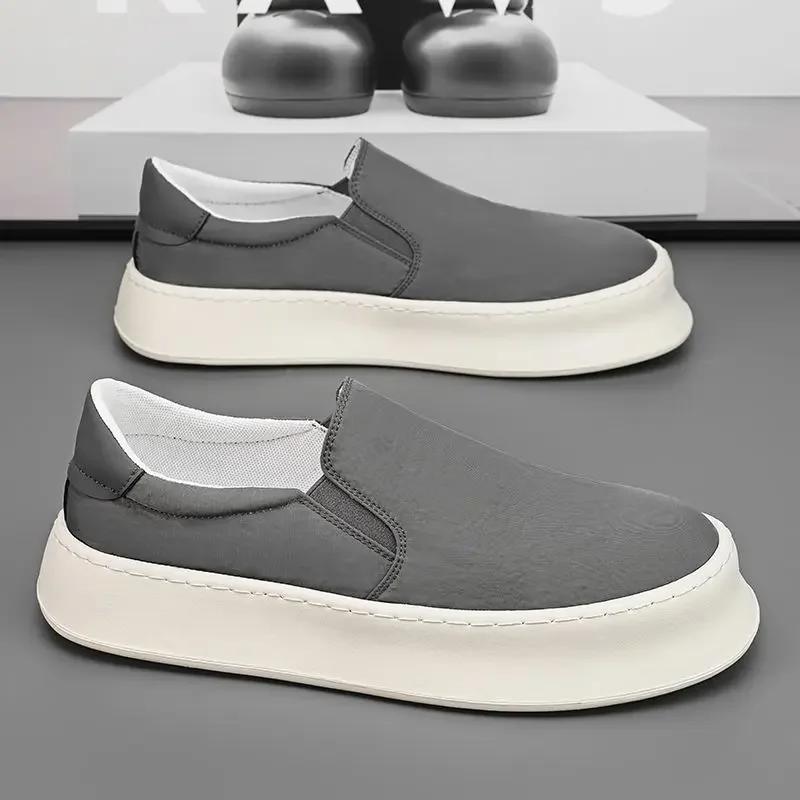 Новые летние кроссовки из парусины для мужчин, рабочая обувь, предложение, дизайнерские роскошные слипоны для взрослых, распродажа мужской вулканизированной обуви