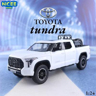 ADI1 1:24 Toyota Tundra Пикап Внедорожник Металлическая Литая Модель автомобиля Звук Свет Оттяжка Коллекция Детская Игрушка Подарки A591