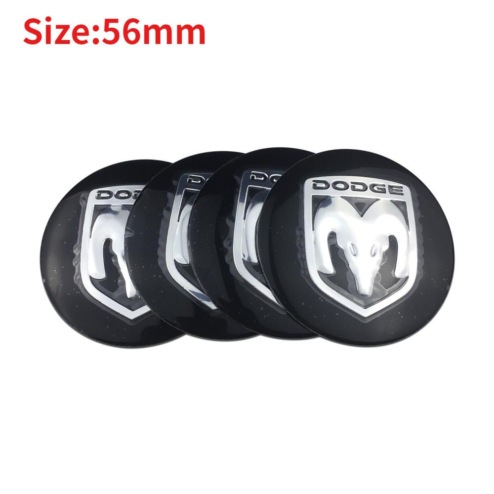 kqsdr10 4PCS 56/60/65mm Car Wheel Center Sticker Hub Badge for Dodge AVENGER CALIBER CARAVAN Challenger CHARGER DART DURANGO JOURNEY RAM