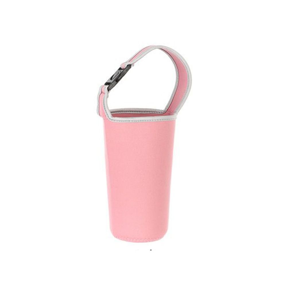 With Carrying Handle Anti-Hot Cup Sleeve Neoprene Tumbler Carrier Water Bottle Holder Sports