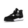 Кроссовки Air Jordan 4 Retro PS White Thunder Kids черные FV4537-001