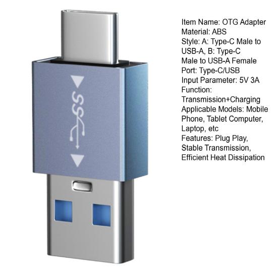 OTG Адаптер Быстрая Скорость Передачи Plug Play 10 Гбит/с Type-C на USB3.1 Разъем Аксессуары для Телефона