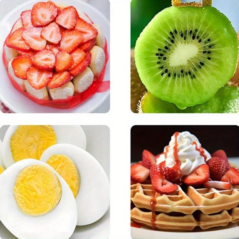 1 шт. Нож для клубники, набор кухонных приспособлений для нарезки клубники и фруктов, детский нож для яиц, инструмент для нарезки фруктов с лезвием из нержавеющей стали