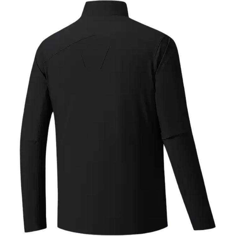 Anta Champion Outdoor Series Однотонная куртка на молнии со стойкой воротником, универсальная, повседневная, мужская куртка 152530623-3