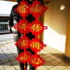Red Chinese Knot Spring Festival Couplets Pendants Couplets Chinese New Year Decorations DIY Wedding Lucky Auspicious Gifts