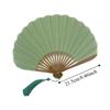 Bamboo Frame Folding Hand Fan Cotton Linen Cloth Retro Handheld  Fan Dance Fan  Chinese Style