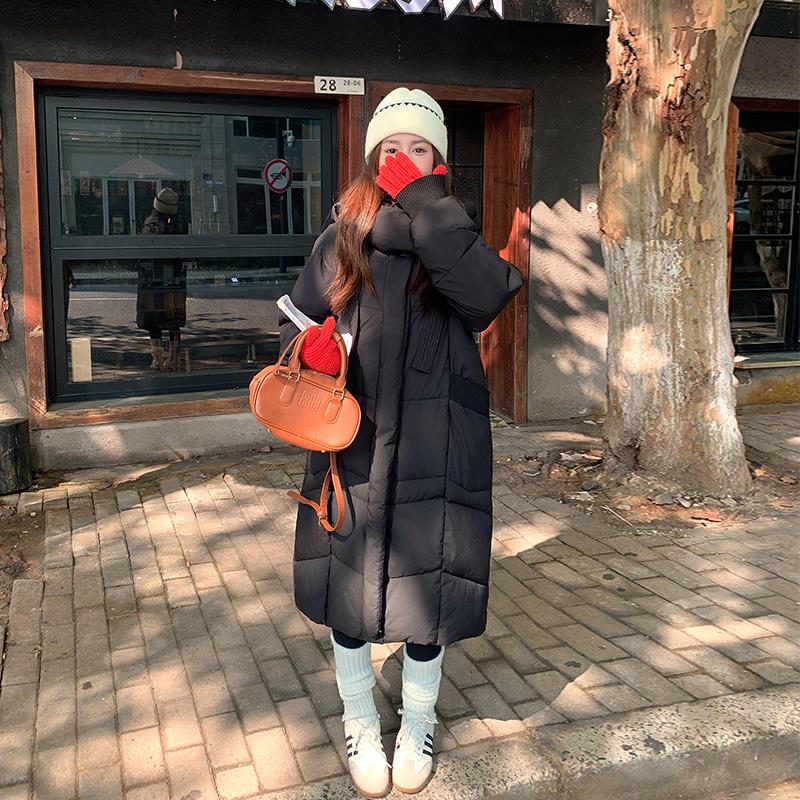 Autumn Winter Thicken Warm Parka Women Casual Sweety Solid Color Big Pocket Loose Hooded Coat Jackets Outwear