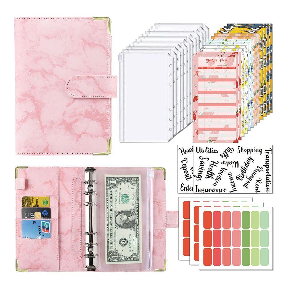 Folder Writing Pads Wallet Notebook Planne Money Saving Binder Cover Notebook Cover Budget Binder