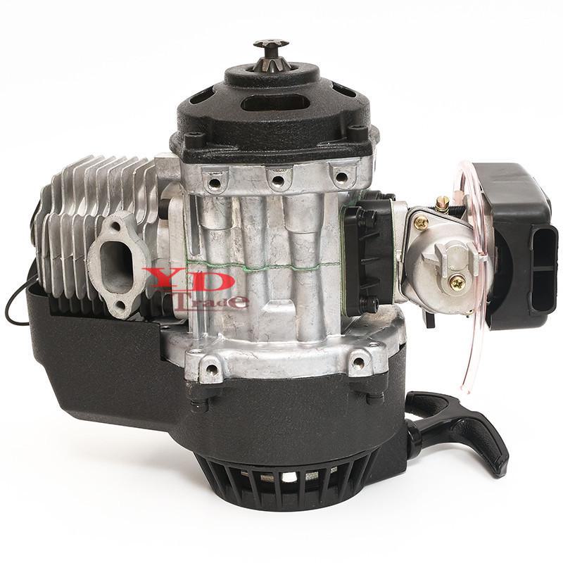 Аксессуары для мини-мотоциклов: 49-кубовый небольшой спортивный внедорожный мотоцикл с двухтактным бензиновым двигателем с ручным стартером