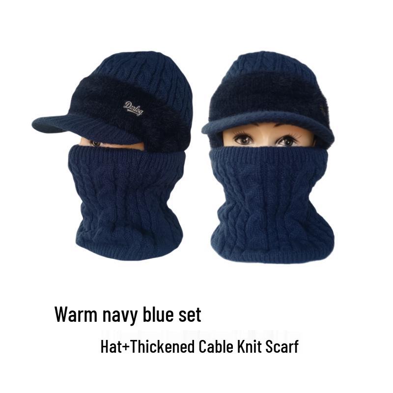 Ветрозащитная шапка на флисовой подкладке с защитой ушей для людей среднего и пожилого возраста - Теплая и стильная для осени и зимы