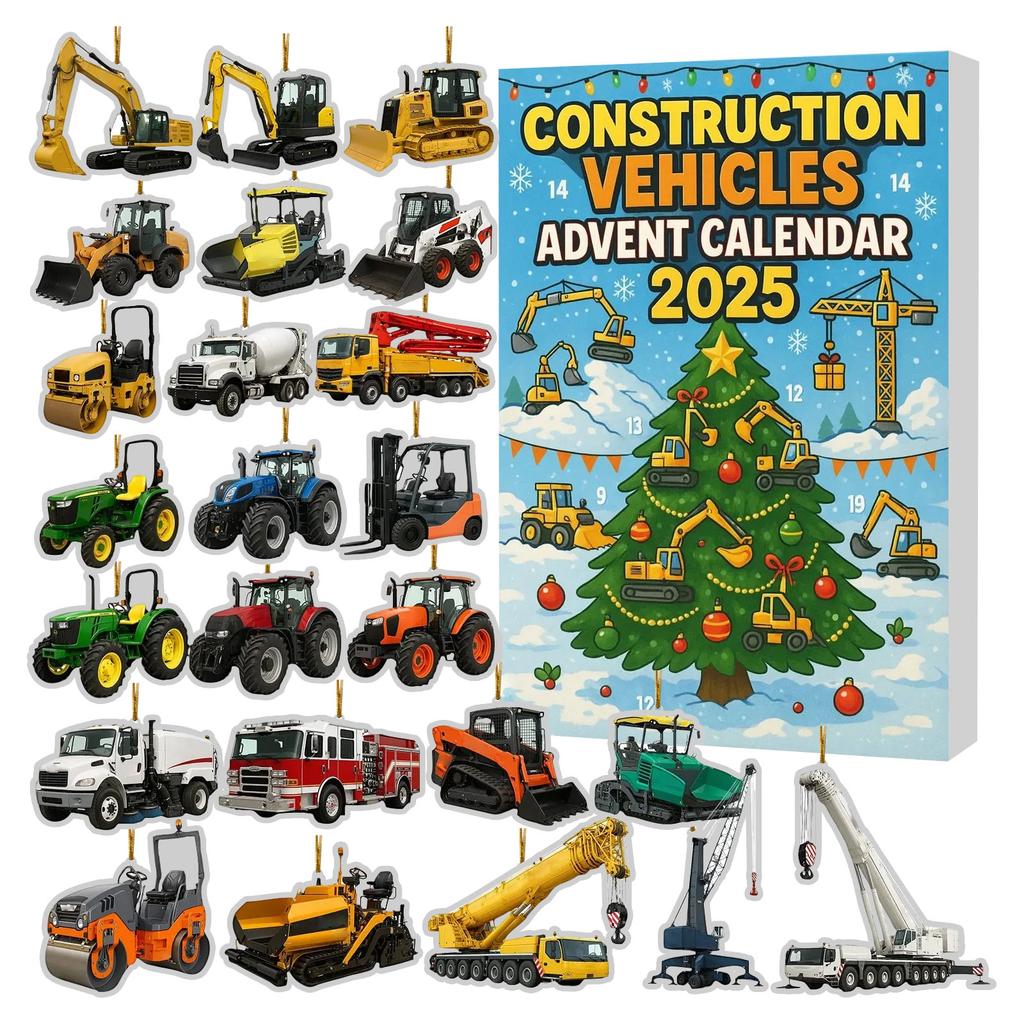 2D Labrador Advent Countdown Box Christmas Tree Decoration Acrylic Pendant Independent Station