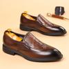 Высококачественные рабочие туфли для поездок на работу, роскошные мужские туфли с острым носком, универсальные мужские повседневные туфли из натуральной кожи со шнуровкой