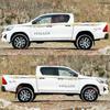 Hilux Pickup Off-Road Body Color Stripes: Personalized Decal Stickers