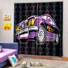 2panels Anime Start Racing Car Window Curtain 240x270cm 3D Print Semi-Blackout Curtains Living Room Bedroom Decor Child Kids