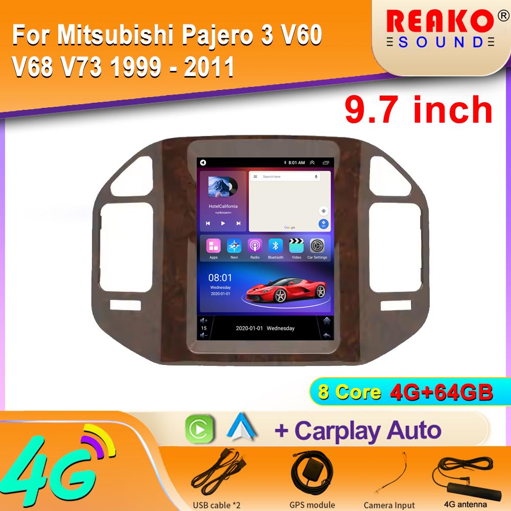 WIFI для Mitsubishi Pajero 3 V60 V68 V73 1999 - 2011 Android Auto Car Radio GPS Navigation Мультимедиа Стерео Carplay 2din DVD