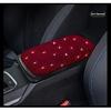 Bling Car Armrest Cover Auto Center Console Protective Cover Crystal Rhinestone Arm Rest Cushion Pad Car Accessories for Women