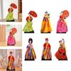 Korean Hanbok Doll Mini Unique Toy Cute Female Statue Geisha Kimono Figurine for Party Desktop Wedding Shop Family Gathering