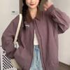 Фиолетовая куртка для женщин на весну и осень, новые корейские наряды на раннюю осень, универсальная повседневная рабочая куртка с лацканами