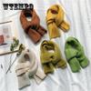 Winter Woolen Scarf Hand-woven Bib Warmth and Thickening Women's Versatile Dual-use Bibs for Lovers
