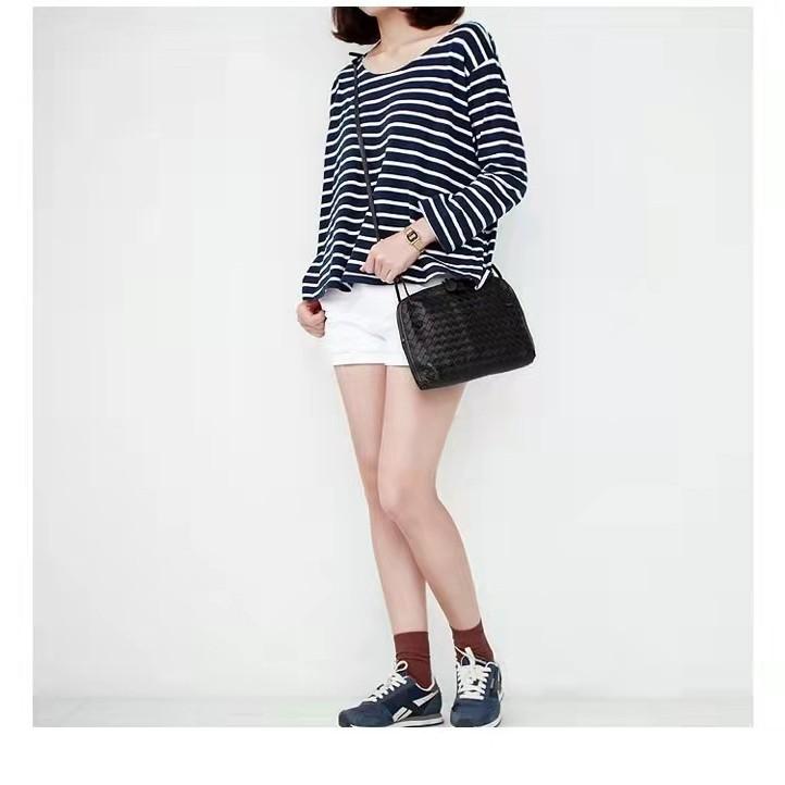 Горячая натуральная кожаная ручная плетеная сумка через плечо повседневная сумка через плечо модная и универсальная сумка-ракушка женская трендовая сумка