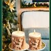 Merry Christmas Candle Silicone Mold 3D Striped Christmas Tree Soap Mold  Desk Decoration