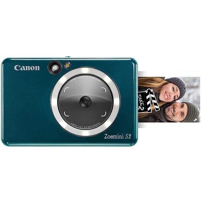 Imprimante instantanée - canon - zoemini s2 - turquoise - 8 mégapixels - bluetooth 5.0