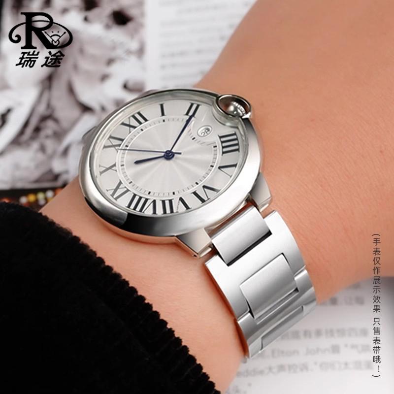 Для Cartier Blue Balloon 14,8 мм 16,8 мм 18,11 мм 20,12 мм 22,14 мм браслет из нержавеющей стали мужской женский выпуклые аксессуары для браслета