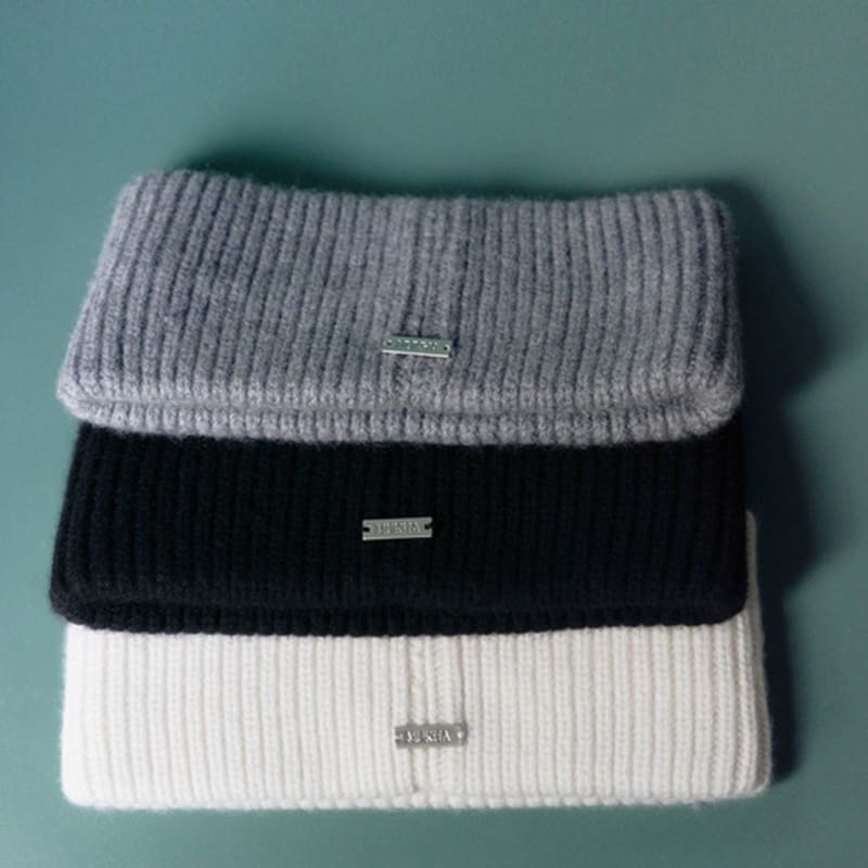 ПОЛОСКА НА ГОЛОВУ ИЗ КАШЕМИРОВОГО ТРИКОТАЖА MUKHA (ЧЕРНЫЙ)