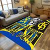 Portugal: Lion Emblem Green Shield carpet Suitable for all seasons floor mats Office chair cushion Fashion Bathroom mat