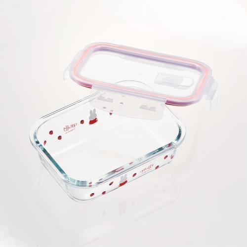 Skater Storage Container 650ml M Heat Resistant Glass Oven Microwave Dishwasher Safe with Lid Valve Miffy GBST7-A