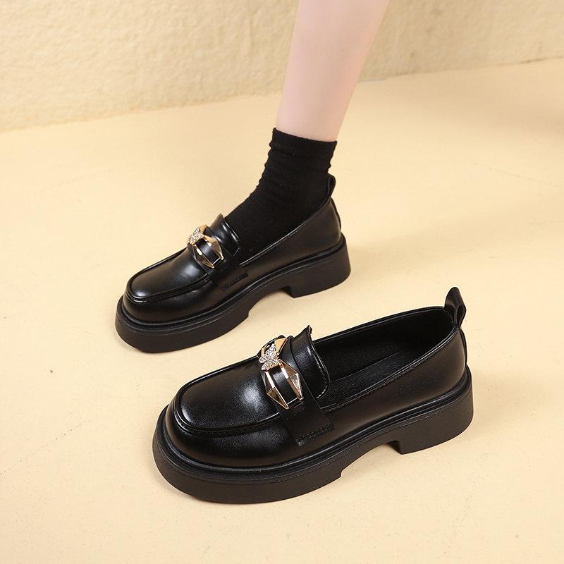 Модные женские мокасины, туфли в британском стиле JK Uniform 2024 года, новые туфли Мэри Джейн со стразами, женская повседневная обувь Mujer