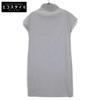 YOKOCHAN Grey YCD-314-128 Mock Neck Dress Dress 38 Light grayUsed
