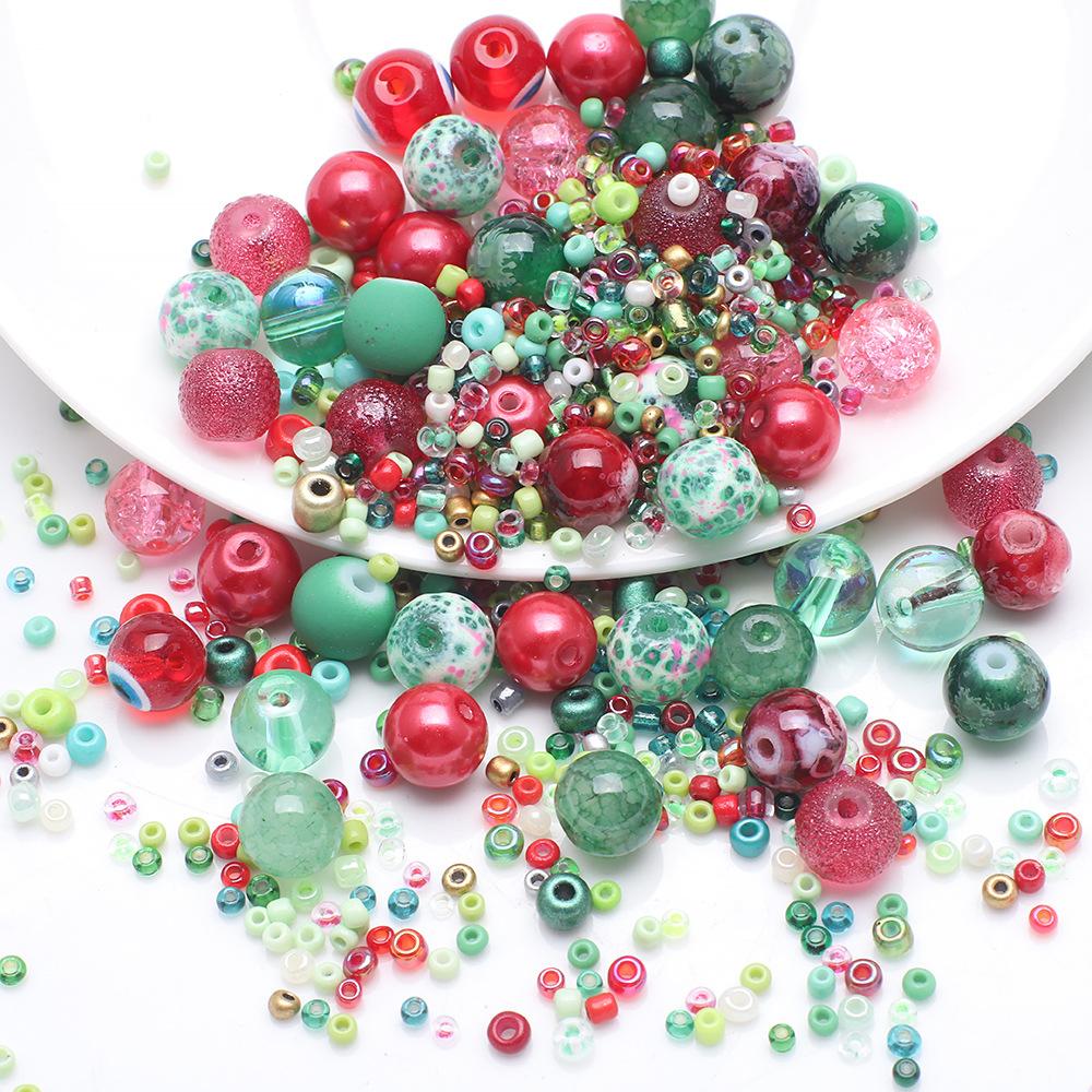 Контрастные хрустальные бусины, бусины просо, набор, браслет своими руками, ожерелье, серьги, бисерные украшения, аксессуары, бусины