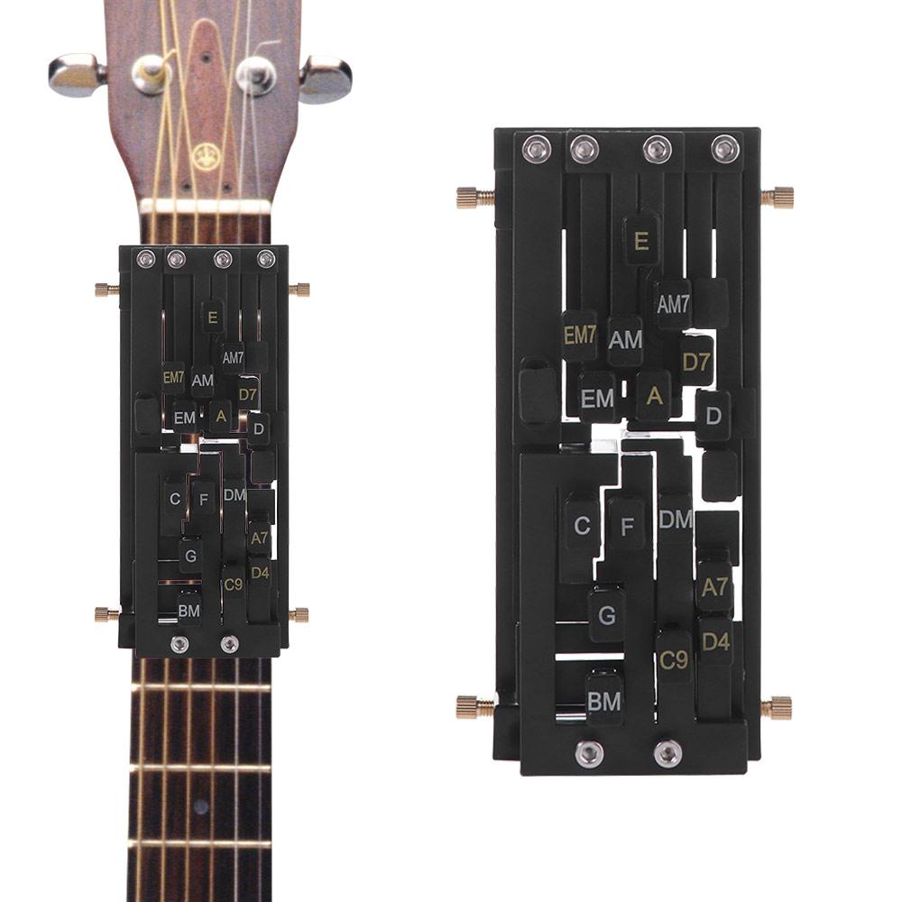 Тренажер аккордов для гитары с одной кнопкой, Система обучения аккордам, Инструмент для тренировки пальцев гитары, Тренажер для гитары
