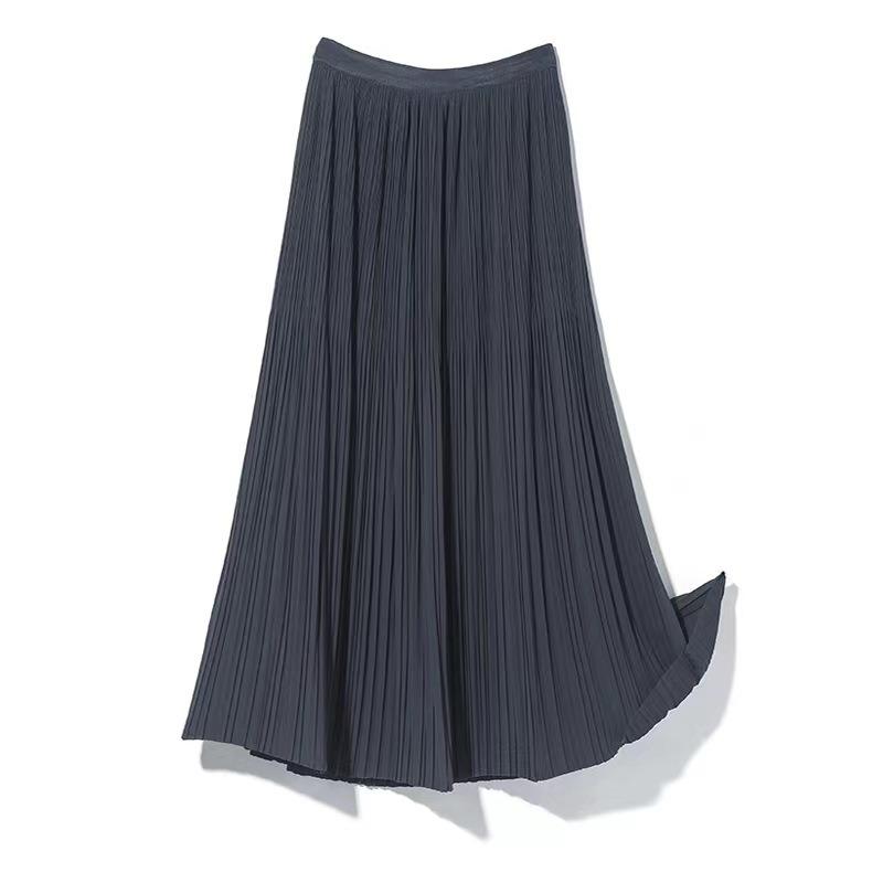 DX~~ Трехмерная художественная плиссированная юбка в тонкую полоску, сказочная плиссированная юбка из драпированного материала, юбка-миди трапециевидной формы