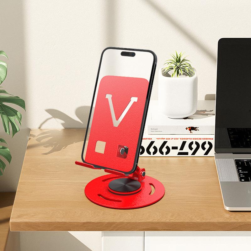 Цельнометаллическая вращающаяся на 360 градусов универсальная подставка для снятия стресса для телефона и планшета