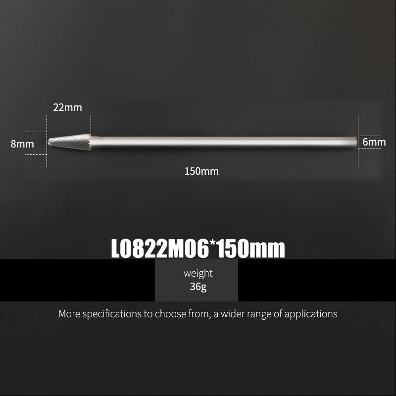 Длина 150 мм 1 шт. Вращающиеся напильники из карбида вольфрама для деревообработки, пластика, металла, железа, алюминия, нержавеющей стали, фрезы