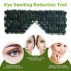 Natural Jade Eye Cover Cooling Eye Cover Hot Cold Stone Therapy Massage Tool for Healthy Skin Anti-Aging Headache Relief Home Beauty SPA Massager