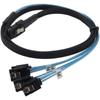 Sas Sata Cable Mini-Sas Sff-8087 To 4 Sata Cable Mini Sas 4I Sff8087 36P To 4 Sata 7P Cable 12Gbps 1/0.5M Hard Drive Data