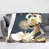 Moonlight Cookie Blanket Fleece Summer Cookie Run Kingdom Portable Warm Throw Blanket for Sofa Couch Plush Thin Quilt