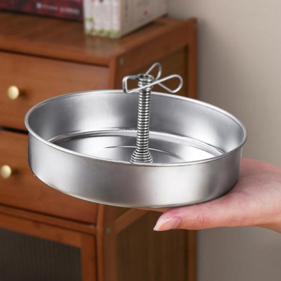 Магнитный держатель для благовоний с лотком для улавливания пепла, переносная круглая металлическая спиральная курильница для кемпинга и использования в помещении