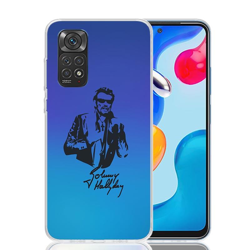 Музыкальный чехол для телефона Johnny Hallyday для Xiaomi Redmi Note 14 13 14S 12S 12 11S 11T 11E Pro Plus 10S 10 9S 9 Art Индивидуальный Coque Ca