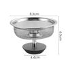 Kitchen Sink Stainless Steel Filter Sewer Mesh Strainers Bathroom Sink Floor Drain Hair Waste Filter Drain Basket Hole Filter