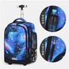 Middle School Students Carry and Pull Dual-purpose Trolley Schoolbags with Large Wheels That Can Climb Stairs FY0188
