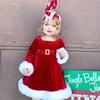 Toddler Kids Baby Girls Christmas Xmas Princess Party Dress Fleece Outfits