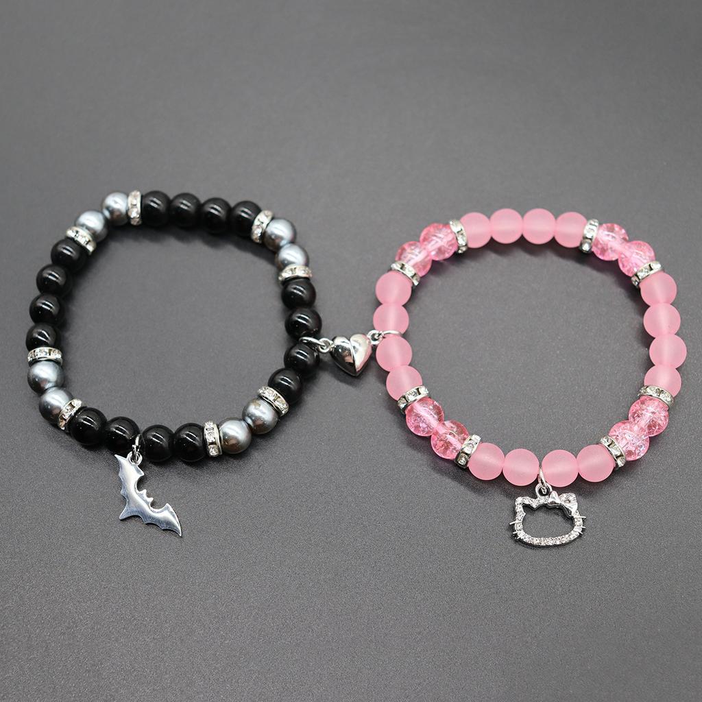 DIEZI Ethnic Friendship Natural Stone Beads Magnetic Bracelets Bohemian Yoga Charm Bracelet For Women Men Party Couple Jewelry