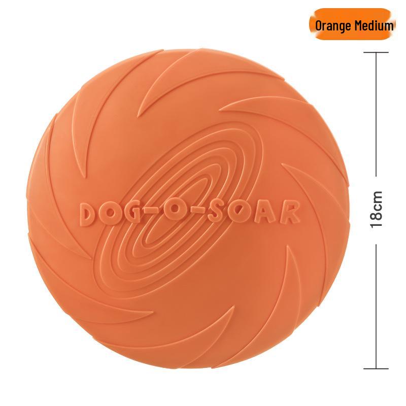 DOG-O-SOAR Bite-Resistant Floating Silicone Dog Frisbee Toy